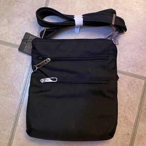 Travelon classic slim crossbody bag.